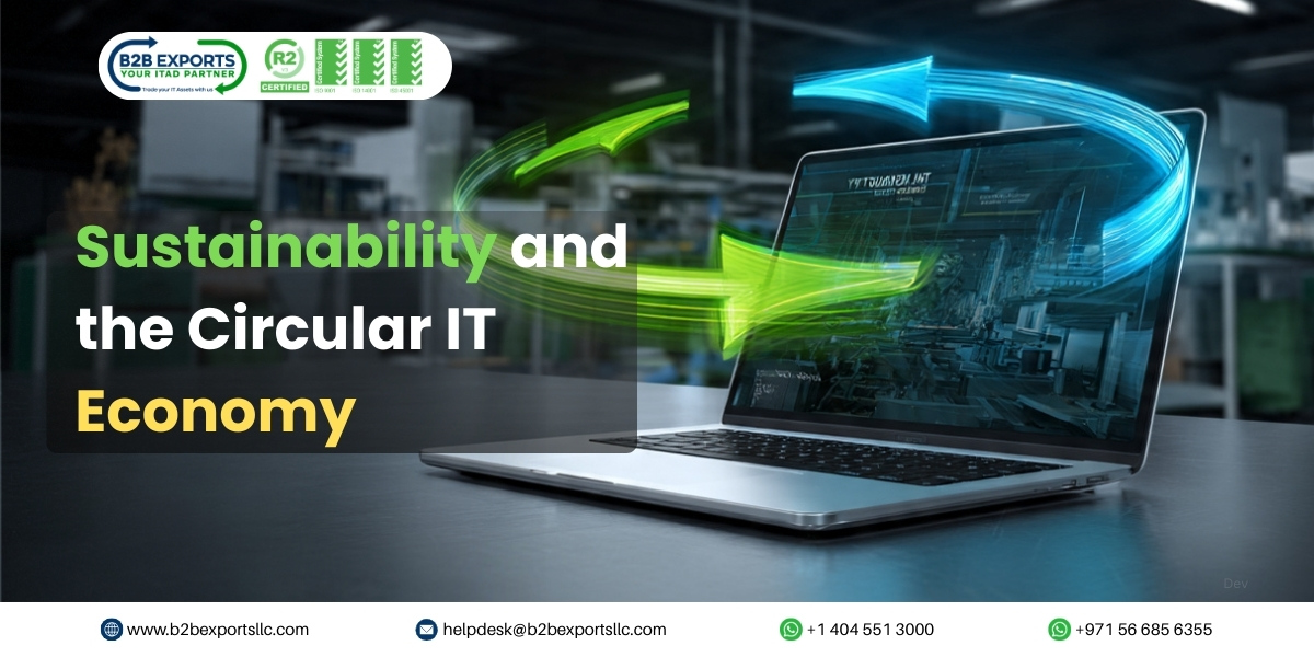 Refurbished laptop representing sustainability and circular IT economy through reuse of IT assets