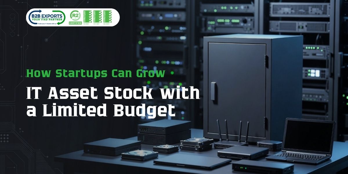 Startup IT asset stock with servers and hardware on a limited budget