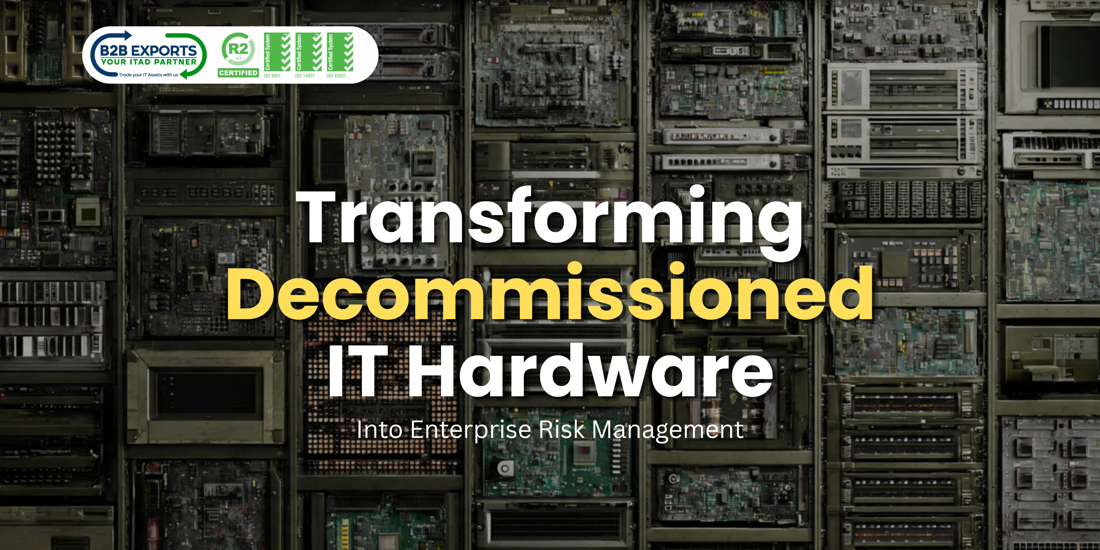 Decommissioned IT hardware recycling and enterprise IT asset management by B2B Exports LLC.